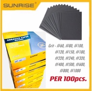 Sunrise ABRASIVE PAPER WET & DRY / SAND PAPER WATER PROOF (LIHA) PER 100pcs.