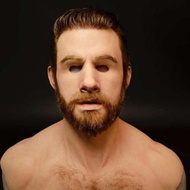 ❣️Headgear Grandpa Latex Mask Dress Up Props Funny Full Face Model Face Silicone Face Old Man Party 