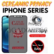 Ceramic Privacy Iphone 17 16 Pro 15 Pro 14 Pro Max/13 Pro Max/12 Pro Max/6/7/8/7 Plus/8 Plus/Xs Max/