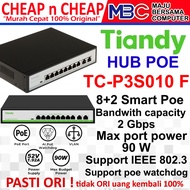 Hub Poe Tiandy TC-P3S010-F 10 Port 8 Port + 2 Port 8+2 Uplink 10/100 - Switch Hub Poe 4CH 8CH 16CH