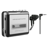USB Cassette Capture Cassette Tape-to-MP3 Converter into Computer HiFi Sound Quality Mega Bass Audi