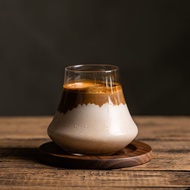 Japanese Style Mount Fuji dirty Coffee Cup Transparent Volcanic Cup Crystal Glass Cup Australian Whi