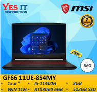 MSI GF66 11UE-854MY 15.6'' FHD 144Hz Gaming Laptop ( i5-11400H, 8GB, 512GB SSD, RTX3060 6GB, W11H, 2YW ) Free Bag