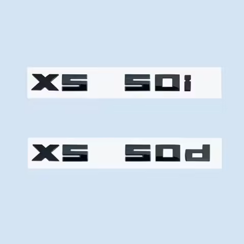 3D 2.6cm Chrome Black M Badge Number Emblem Logo Sticker for X5 E70 G05 X5M50i X5M50d M50i M50d Car 