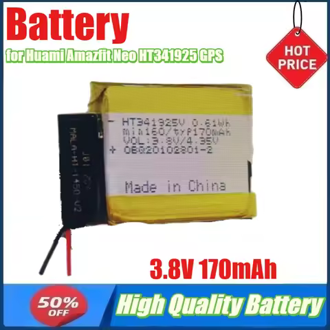 3.8V 170mAh Battery for Huami Amazfit Neo HT341925 GPS Battery