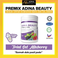 𝙏𝙧𝙞𝙖𝙡 𝙋𝙖𝙘𝙠 Adina Beauty HQ Susu Mixberry Premix Meal Replacement Unutk Kesihatan Mata dan Dalaman