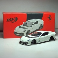 BBR Ferrari 812 Competizione Bianco Avus 1/64 - Miniscale Diecast Racing Car Toy