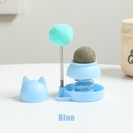 Mainan Kucing Bola Catnip Anti Stress Ball Cat Mint Makanan Hewan Berputar Snack Kucing Tempel Dindi