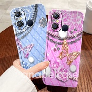 Softcase ITEL A49/A58/A58 PRO NEWEST Butterfly Bead Motif - Latest Case - Case hp -Itel A49 - Itel A