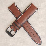 FOSSIL strap 22mm cowhide brown black buckle watch strap FS5241