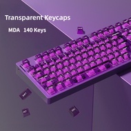 Transparent Keycaps MDA Profile 130 Keys PC Creativity Wooting Aula F75 RK100 Mechanical Keycap Ligh
