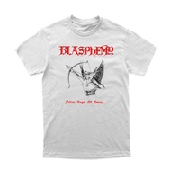 Blasphy Band T-shirt "Fallen Angel Of Doom" White Merchandise