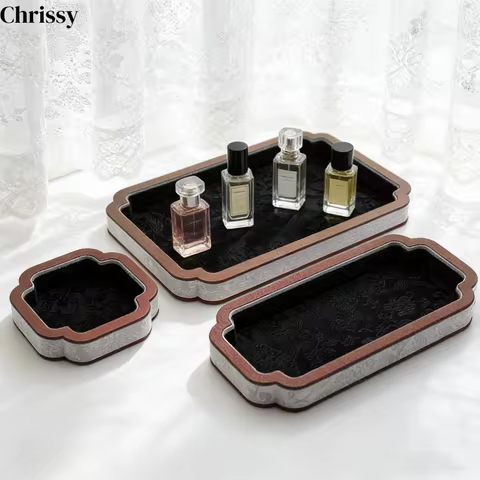 Court-Style Jewelry Storage Tray, Jade And Accessory Display Tray, Bracelet And Necklace Viewing Tra