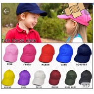 AYUMIE plain baseball cap for children, plain children's cap 2-8 years