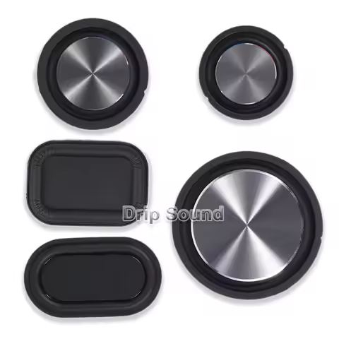 2pcs 48mm/56mm/78mm/65x45mm/70x40mm Bass Speaker Passive Radiator Auxiliary Bass Woofer Rubber Vibra