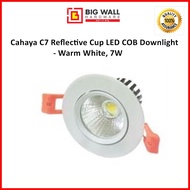 Cahaya C7 Reflective Cup LED COB Downlight - Warm White, 7W