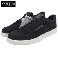 二手銳步 (Reebok) 白色登山俱樂部 Sea 85 復古男鞋，黑色，尺寸 27.0cm，貨號 100218233，尺寸 9（美國）。近乎全新。