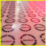 【hot sale】 Transparent Round Seal / Sticker Seal /DO NOT ACCEPT IF SEAL IS BROKEN STICKERS