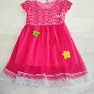 Dres brokat umur 1-3 tahun model terbaru April brokat cantik dan lembut