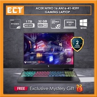 Acer Nitro 16 AN16-41-R39F Gaming Laptop (Ryzen 9-7840HS 5.20GHz,32GB,1TB SSD,RTX4060 8GB,16" WQXGA,W11)