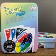 Board Games UNO H2O Card Game WaterProof Pressure Proof PVC Plastic Transparent Kids Toys Playing Ca