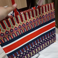 Premium Denim Canvas Book Totebag Orange