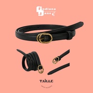 TAILLE Geo Buckle Skinny Belt