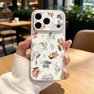 Cartoon Shinchan Friends Girly Mixed Sketch Print Phone Cover Compatible For iPhone 13 12 11 Pro Max