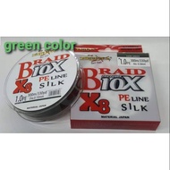 PE. BLOOD Braid X8 PRO POWER 10X 300m/ (Color GREEN) braided line x8 braided line braided line x12 b