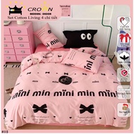 Organic cotton Bedding Set free size 4 Piece + Gifts, 100% High Quality cotton, Elastic Gas On Request M113