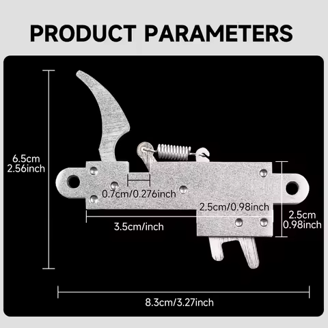 1 Stainless Steel Crossbow Trigger Assembly, 60 Pound Bowstring Release Device, Crossbow Replacement