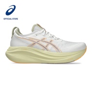 ASICS Men GEL-NIMBUS 27 Running Shoes in White/Fawn