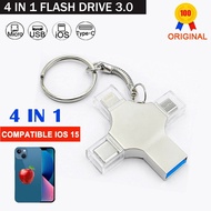 1TB USB Flash Drive Type C 512gb 128gb 64gb Pendrive USB 3.0 Smartphone micro USB otg Memory Stick for iphone ios phone