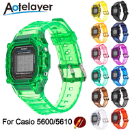 Aotelayer Strap+Case For C-asio G-shock DW-5600 GW-B5600 G-5600E G-5000 GW-M5610 G-5600E G-5000 Watchband Transparent Bracelet With Tools