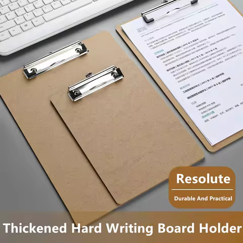 Wooden Board Holding Office Memo File Folder Writing Pad Board Wooden File Storage Container A3 A4 A