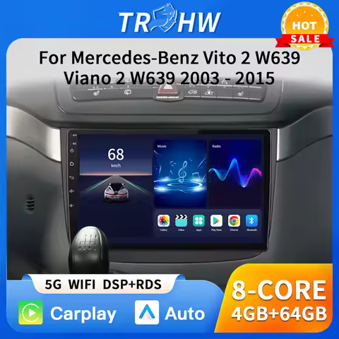 TRHW car For Mercedes-Benz Vito 2 W639 Viano 2 W639 2003 - 2015 Car GPS Video Autoradio Navigation S