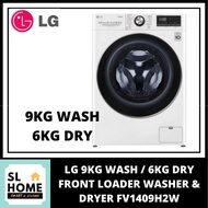 {KL & Klang Valley Area Only}LG FV1409H2W 9KG WASHER / 6KG DRYER FRONT LOADER WASHER & DRYER WITH AI