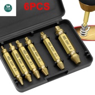Gold 6-pack 4341 screw extractor HSS material broken head screw extractor nail extractor box