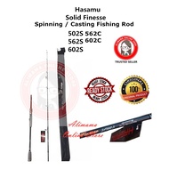 FREE GIFT Hasamu Solid Finesse Spinning / Casting Jig Fishing Rod 502S 562S 602S 562C 602C