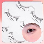 Girl Group U-shaped Full False Eyelashes Transparent Makeup Thin Eyelashes Tools Stem W4d3