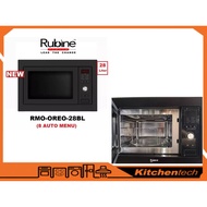 Rubine Built-In Microwave Oven RMO-OREO-28BL 8 Programs 28Litre