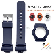 Watch Strap Case for GA-150 GA-300 GA-310 GLX-150 Special Resin Rubber Band Bracelet Protective Shel