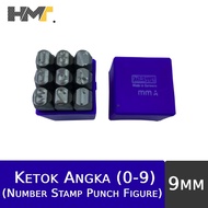 MASUS Number Punch (0-9) 9mm / Number (0-9) Stamp Punch Figure