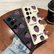 Luxury Leopard Strawberry Phone Case For Realme 15 Lite Note 80 60X 60 C83 C71 C75 C75X GT7T GT7 Pro