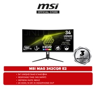 MSI MAG 342CQR E2 34" UWQHD 180Hz Gaming Monitor ( DP, HDMI, 3 Yrs Warranty )