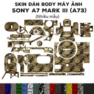 Sony A7 Mark III (A73) Camera Skin (Many models) | 3M embossed Film | Custom ON REQUEST