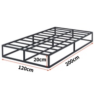 เตียงเหล็ก 3/4/5/6ฟุต เตียงโครงเหล็กโลหะ ไม่มีหัวเตียง โครงเตียงแข็งแรง สามารถรองรับที่นอนได้ เตียงเ
