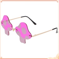 🎉 1 Pair Rimless Sunglasses Disco Party Eyeglasses Funky Trendy Sunglasses
