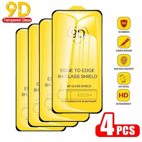 1-4Pcs 9D Tempered Glass For Samsung S24 S25 Ultra S30 S23 S22 S21 Plus FE for Samsung S10 Lite M52 