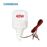 Super bright 40w Led light bulb with 12v~85v battery clip, battery clip light bulb